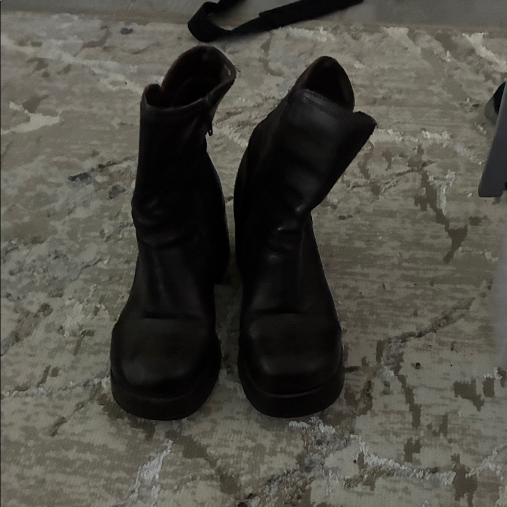 Mudd Dark Brown Combat Boots - image 1